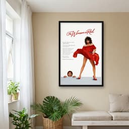 Quadro Decorativo A Dama De Vermelho