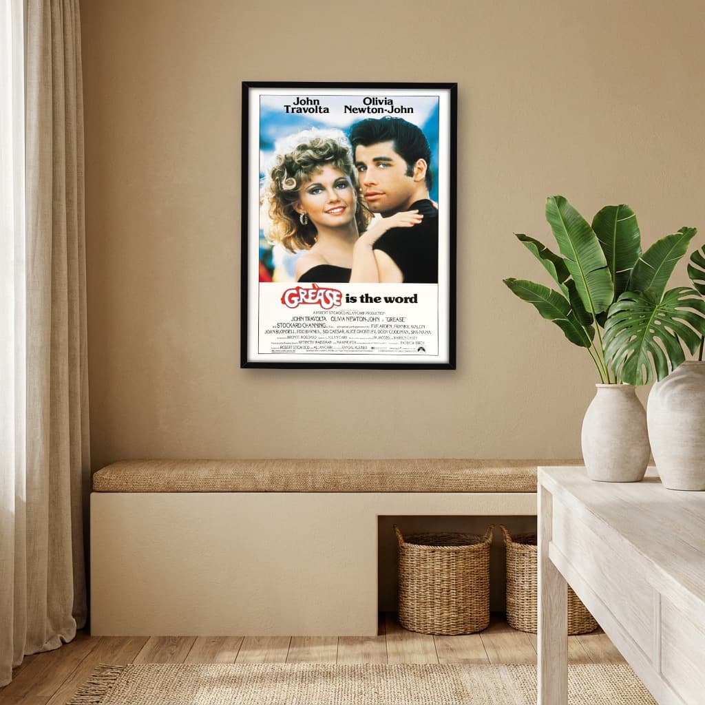 Quadro Decorativo Grease - Nos Tempos da Brilhantina - Clássico