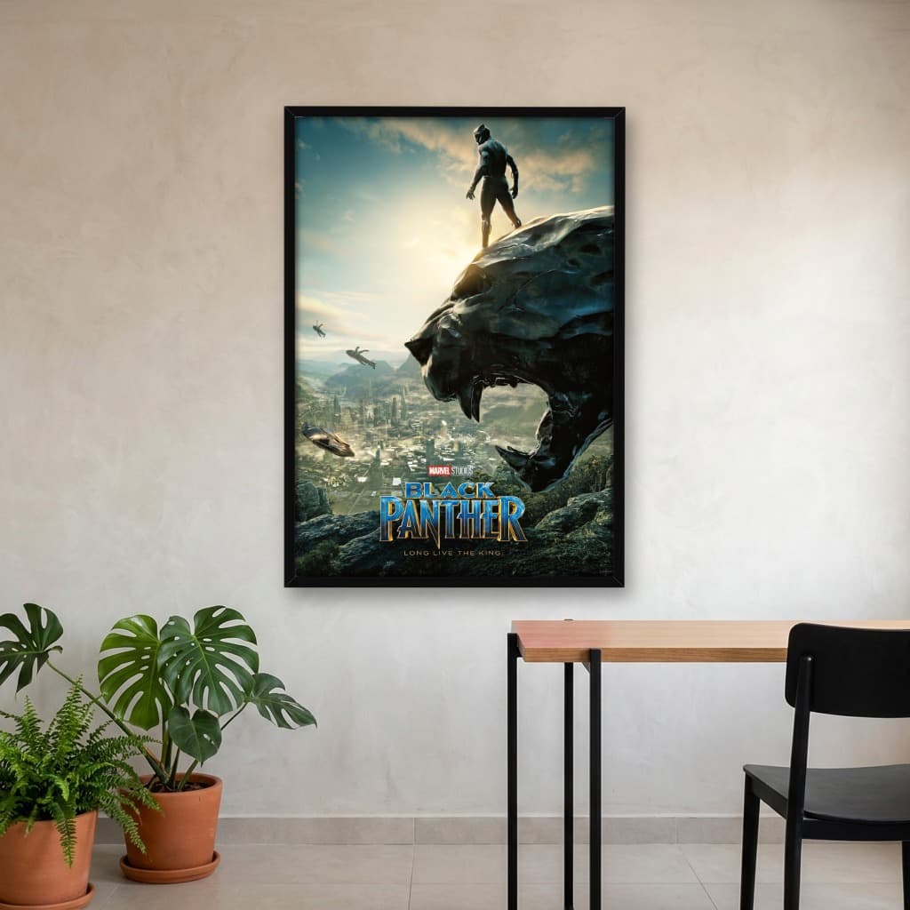 Quadro Decorativo Pantera Negra