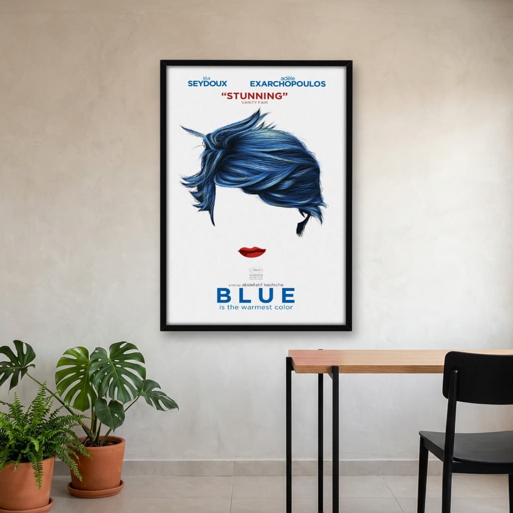 Quadro Decorativo Azul é a Cor Mais Quente
