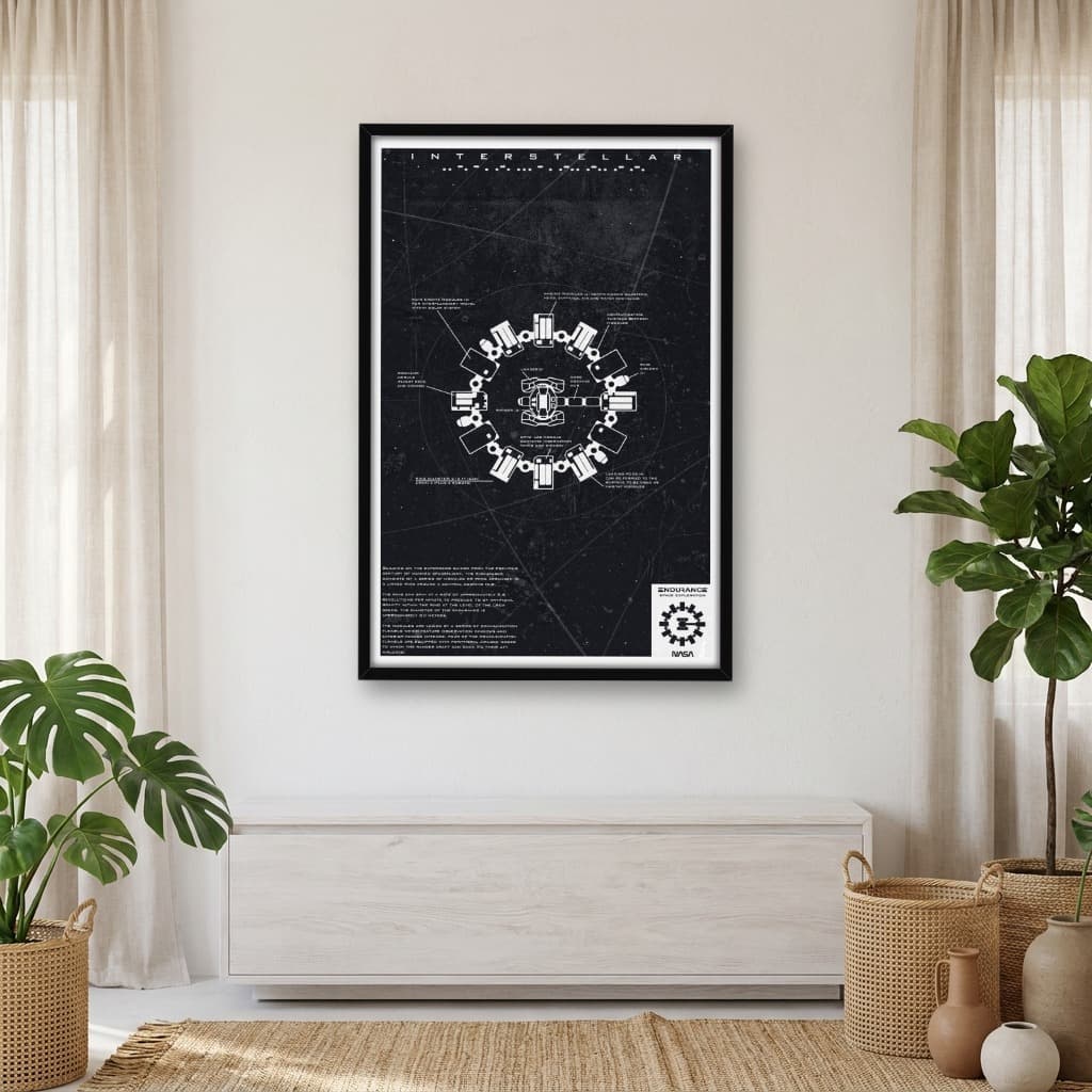 Quadro Decorativo Interestelar - Minimalista