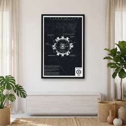Quadro Decorativo Interestelar - Minimalista