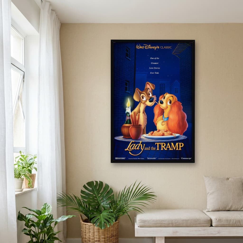 Quadro Decorativo A Dama e o Vagabundo