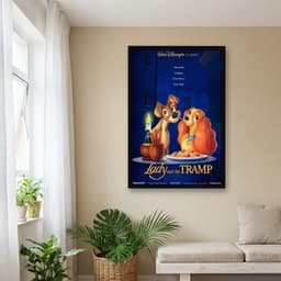 Quadro Decorativo A Dama e o Vagabundo