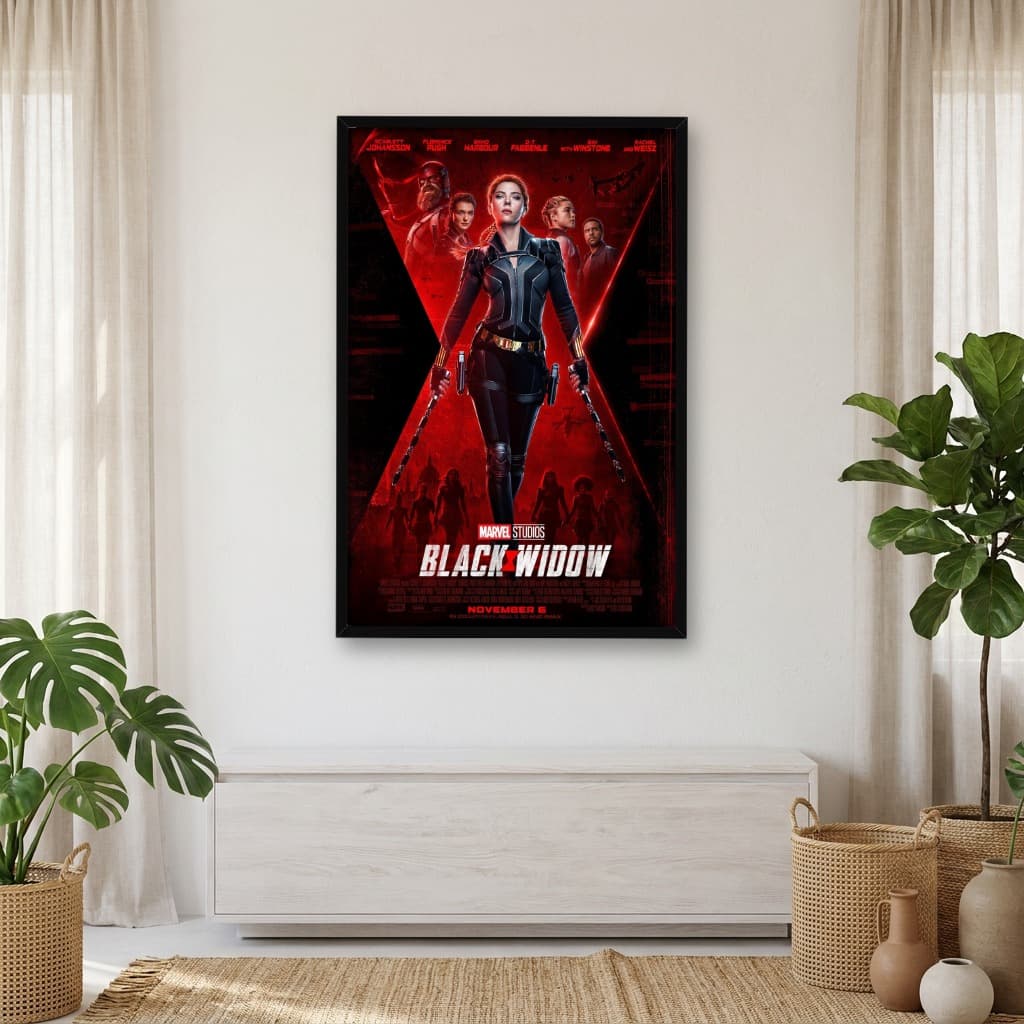 Quadro Decorativo Viúva Negra - opção 2
