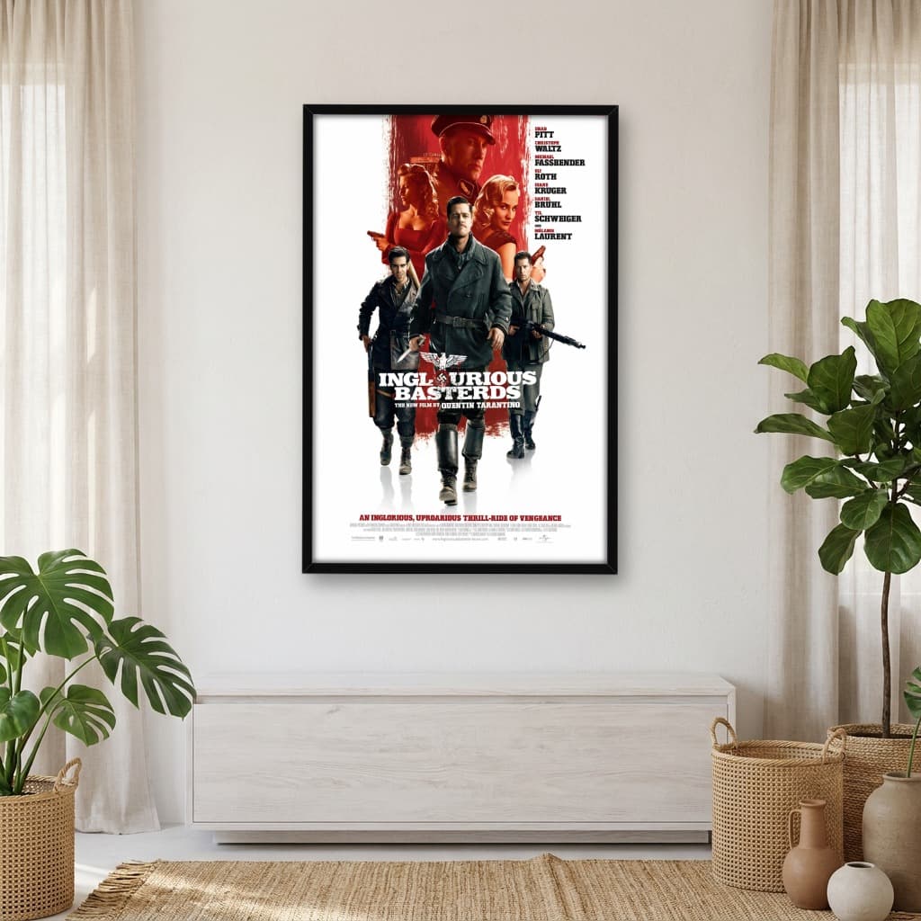 Quadro Decorativo Bastardos Inglórios - opção Branco