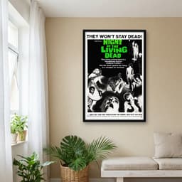 Quadro Decorativo A Noite dos Mortos-Vivos