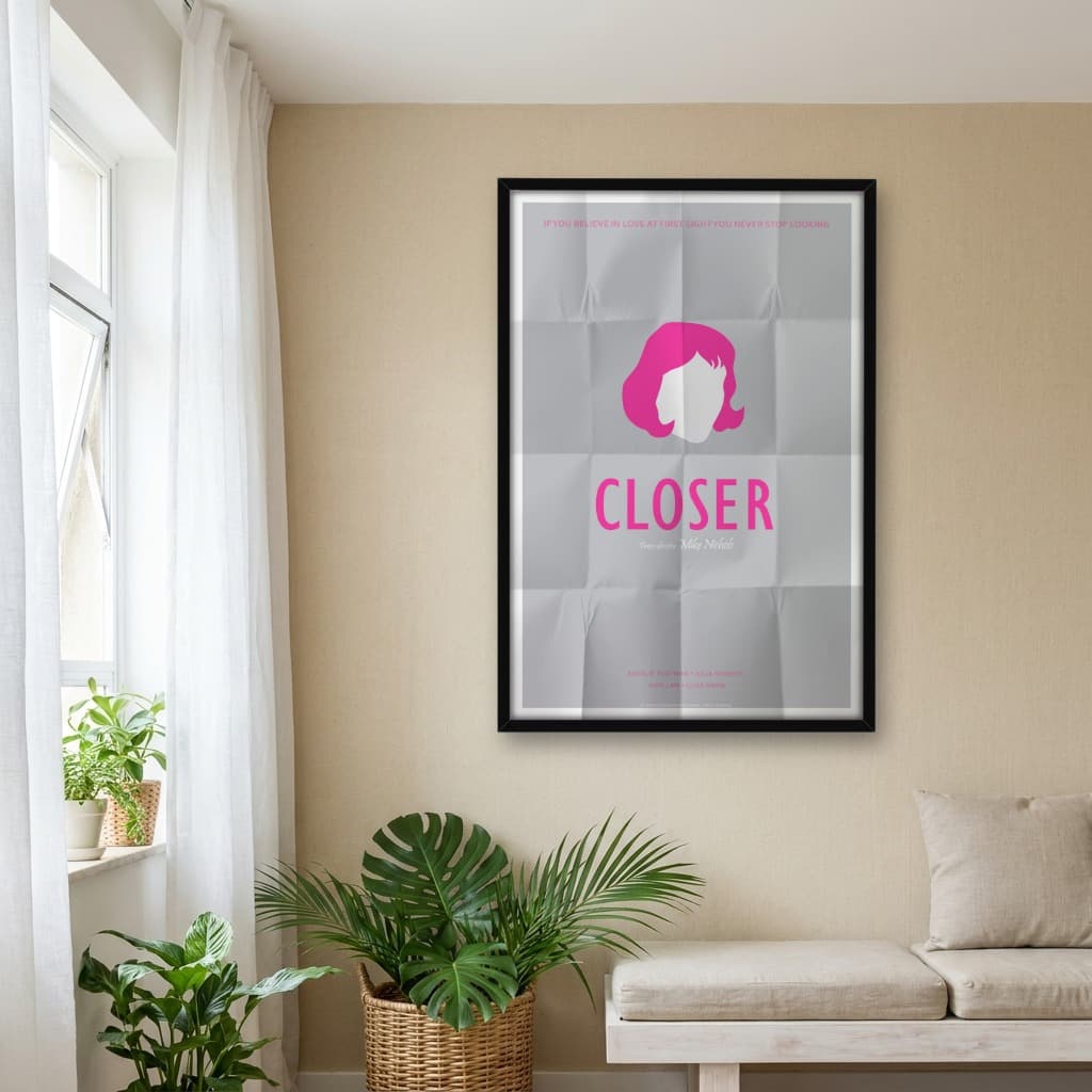 Quadro Decorativo Closer: Perto Demais - Minimalista
