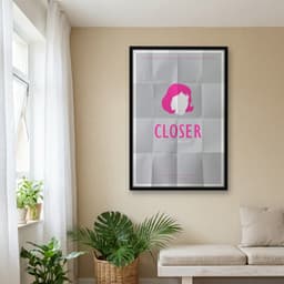 Quadro Decorativo Closer: Perto Demais - Minimalista