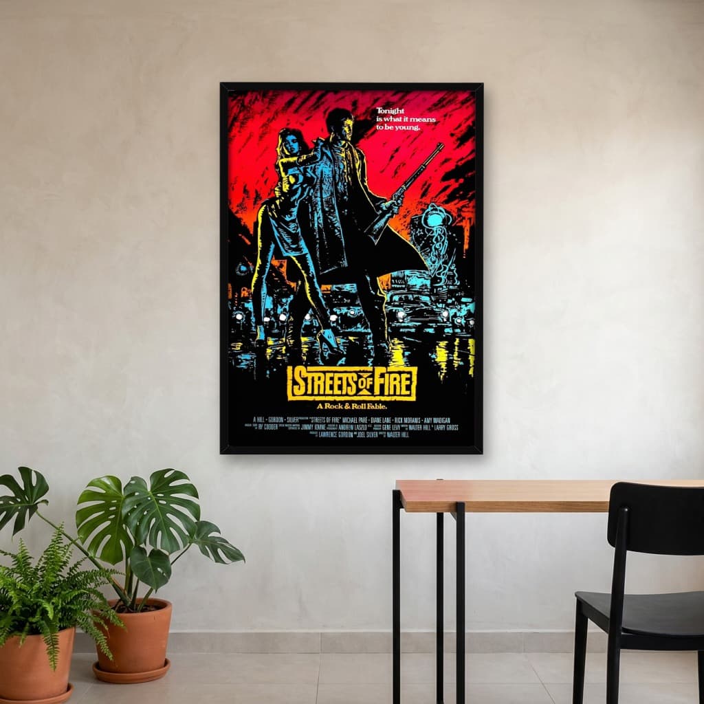 Quadro Decorativo Ruas de Fogo