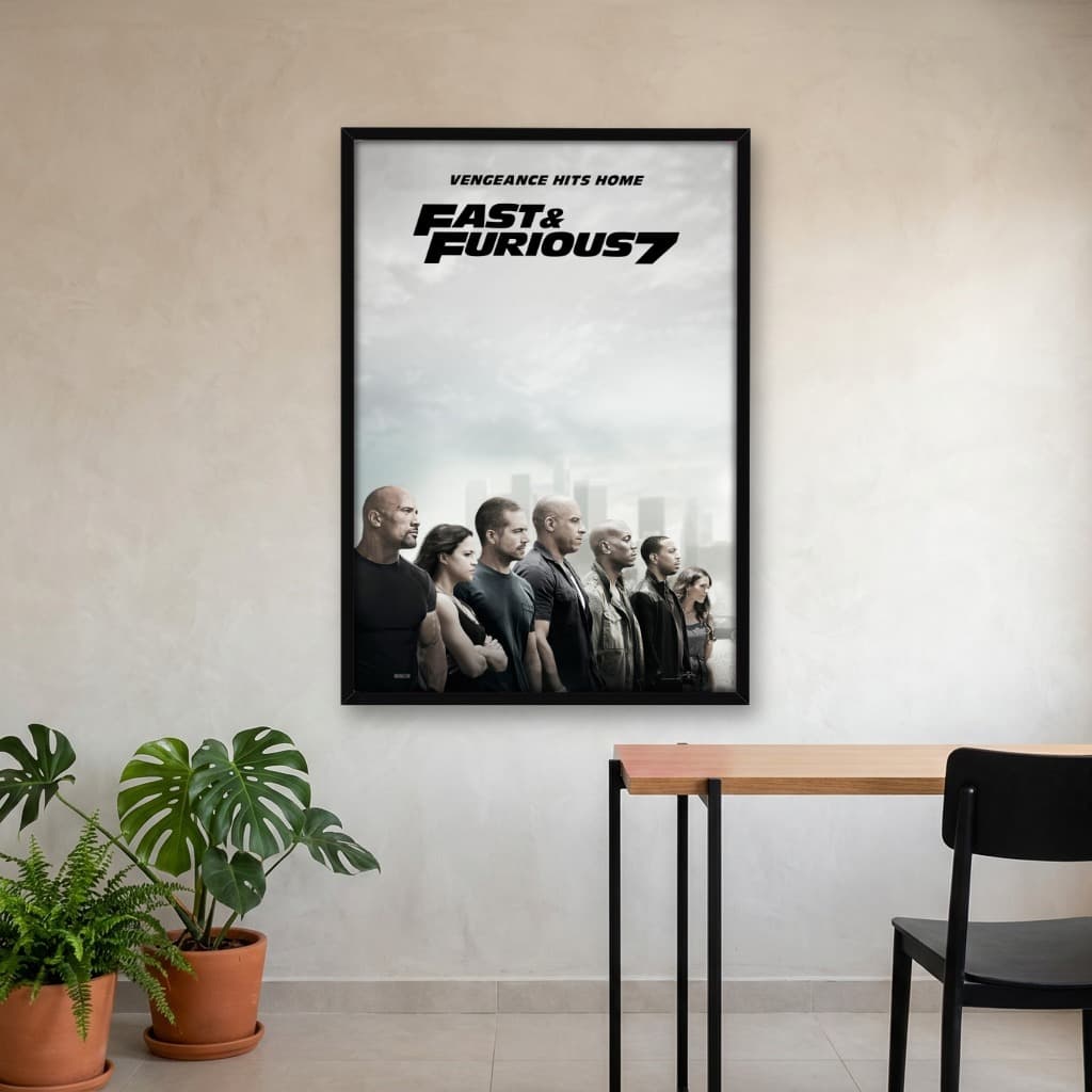 Quadro Decorativo Velozes e Furiosos 7