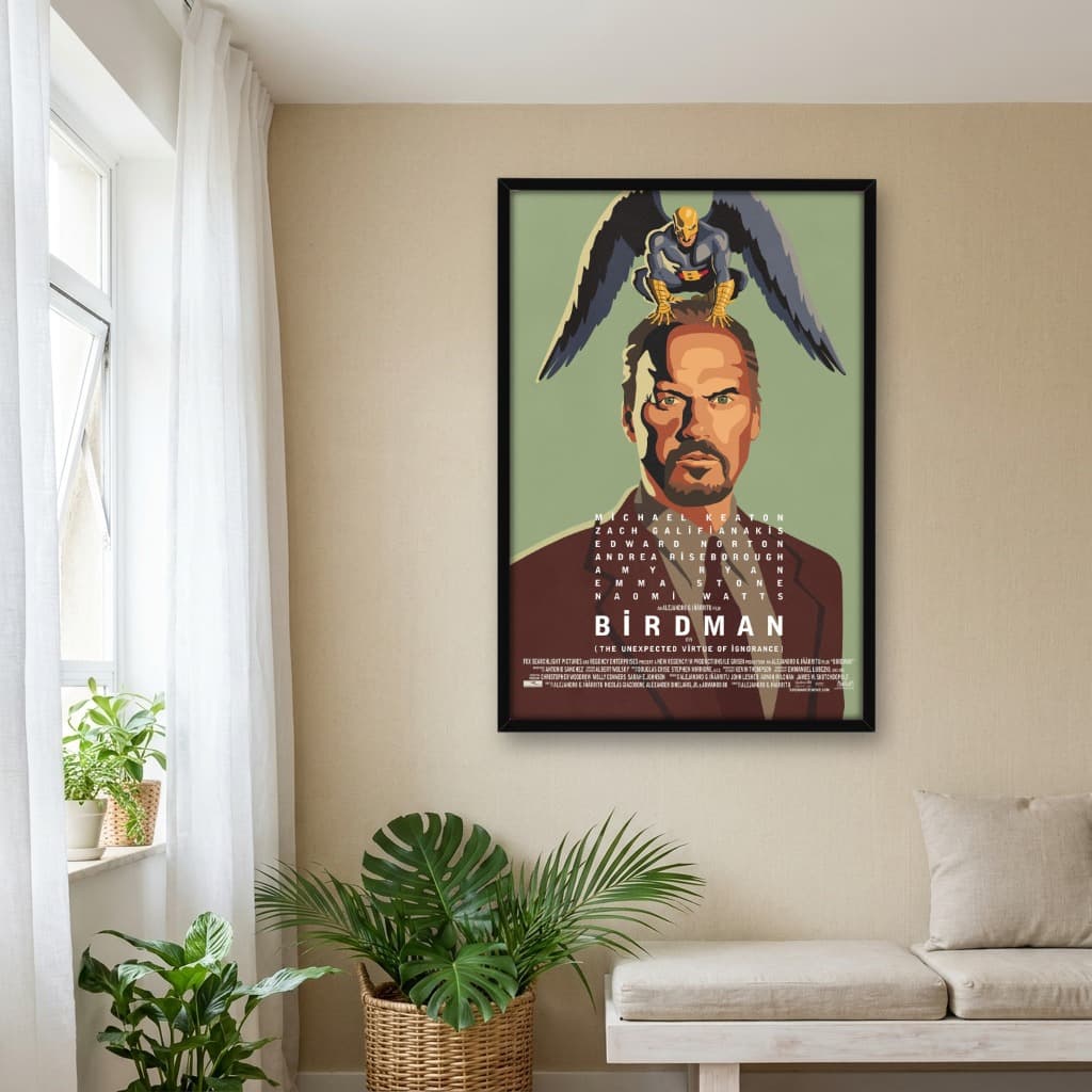 Quadro Decorativo Birdman ou A Inesperada Virtude da Ignorância