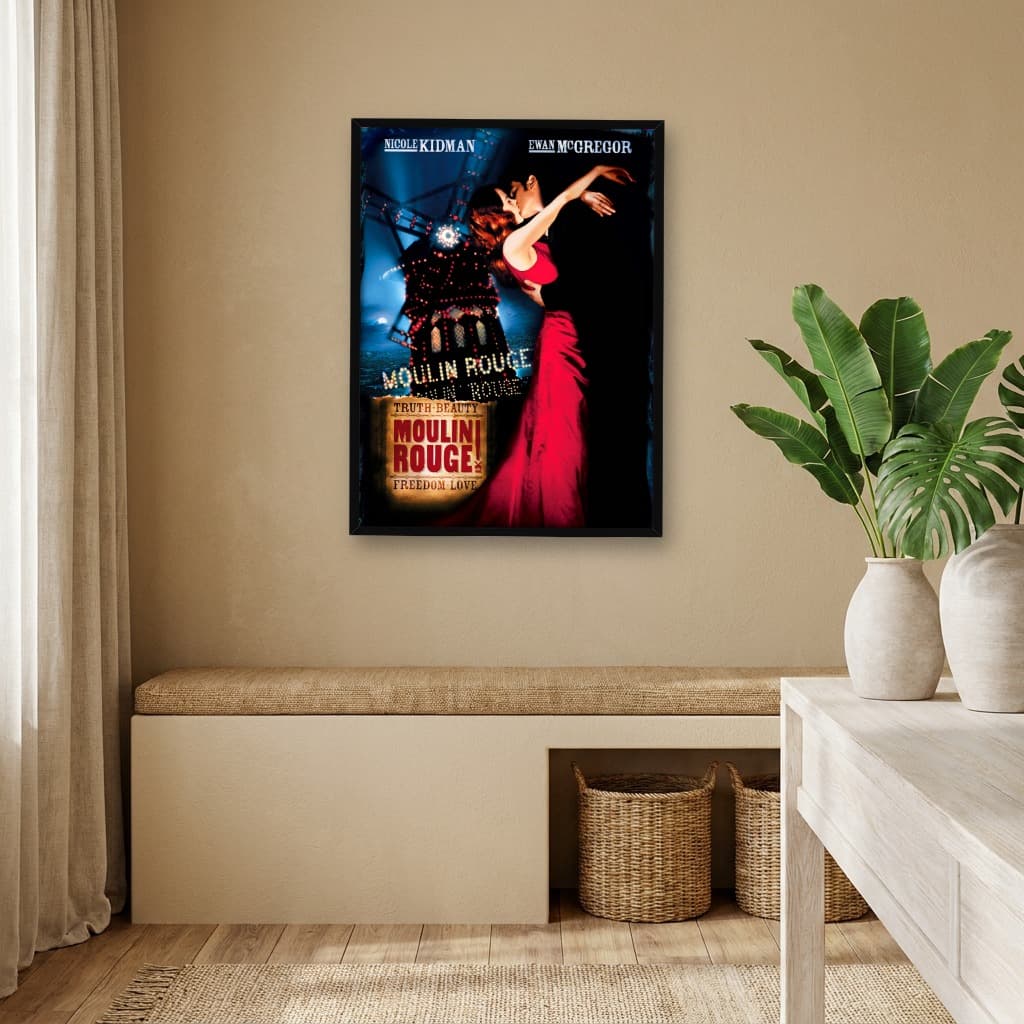Quadro Decorativo Moulin Rouge - Amor em Vermelho