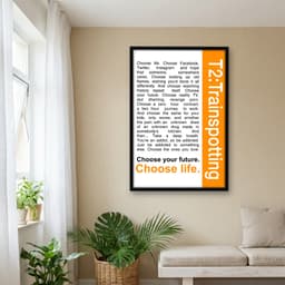 Quadro Decorativo T2 Trainspotting - Frases