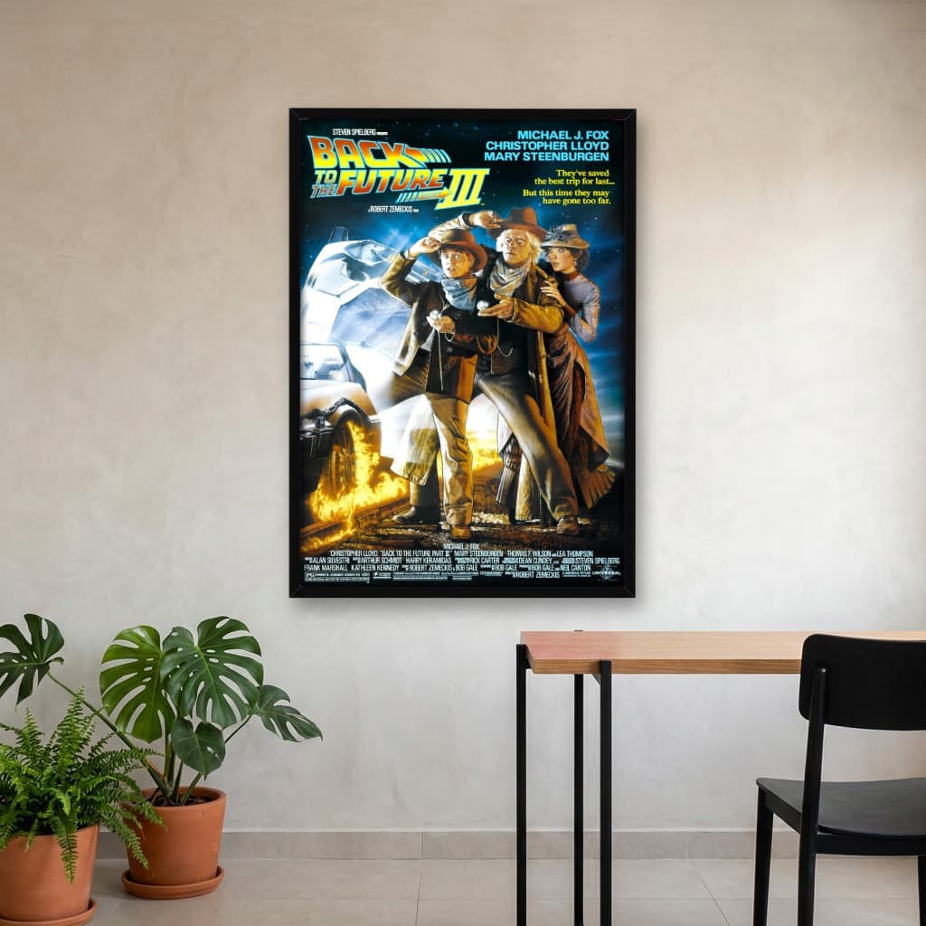 Quadro Decorativo De Volta para o Futuro Parte III