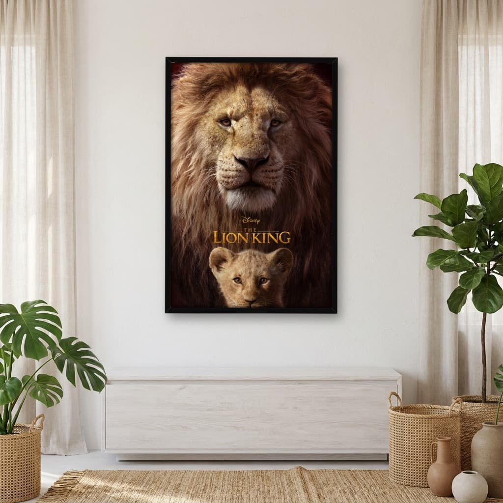 Quadro Decorativo O Rei Leão - Mufasa e Simba
