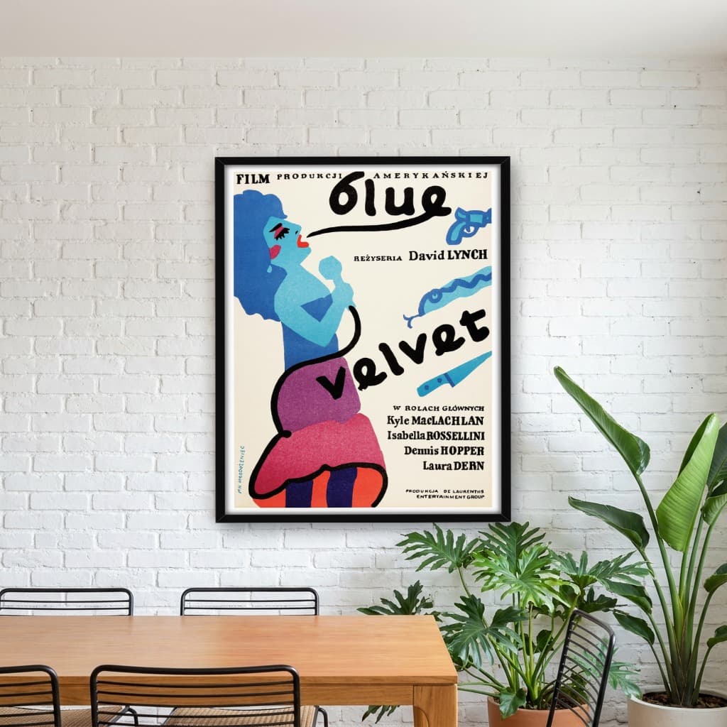 Quadro Decorativo Veludo Azul - vs Polonês