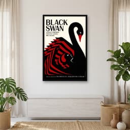 Quadro Decorativo Cisne Negro - opção 3