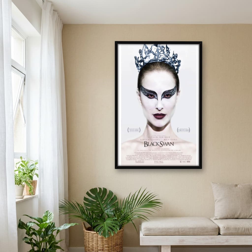 Quadro Decorativo Cisne Negro - opção 2