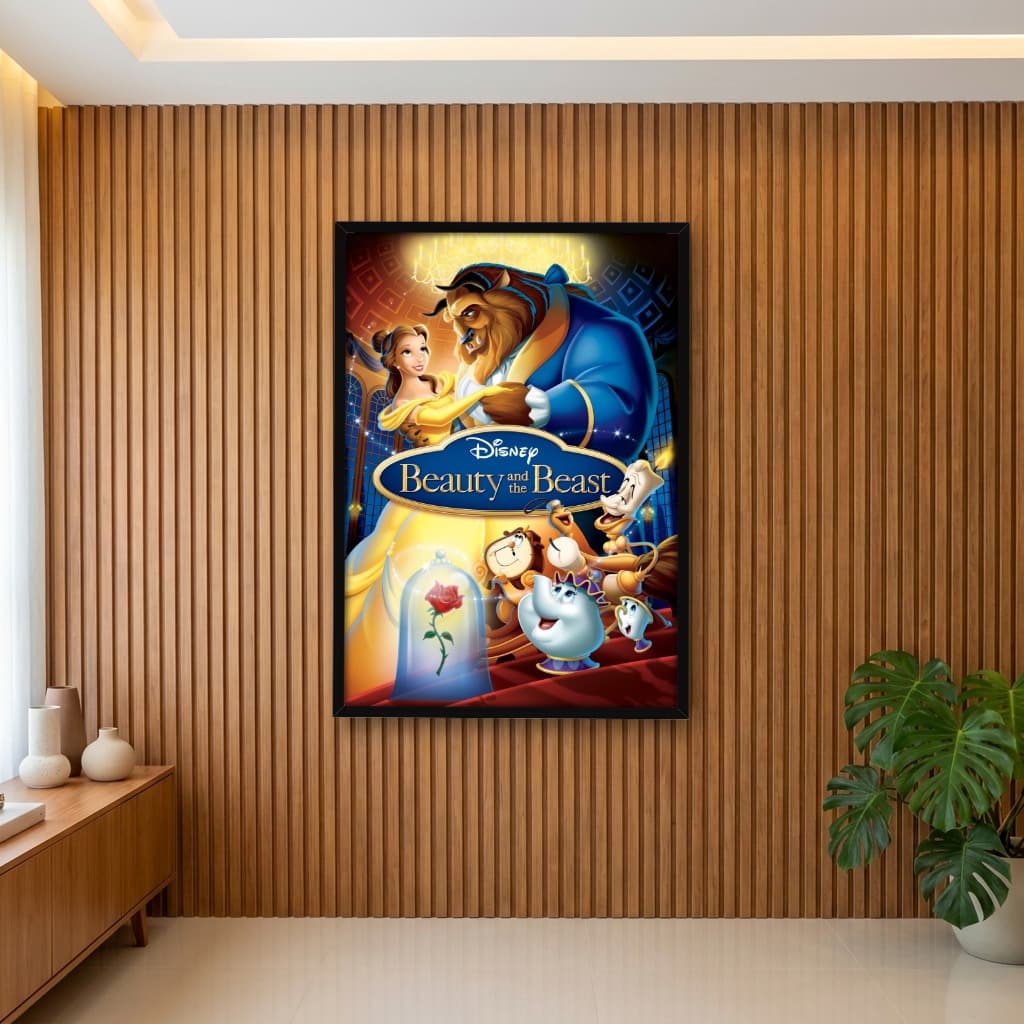 Quadro Decorativo A Bela e a Fera