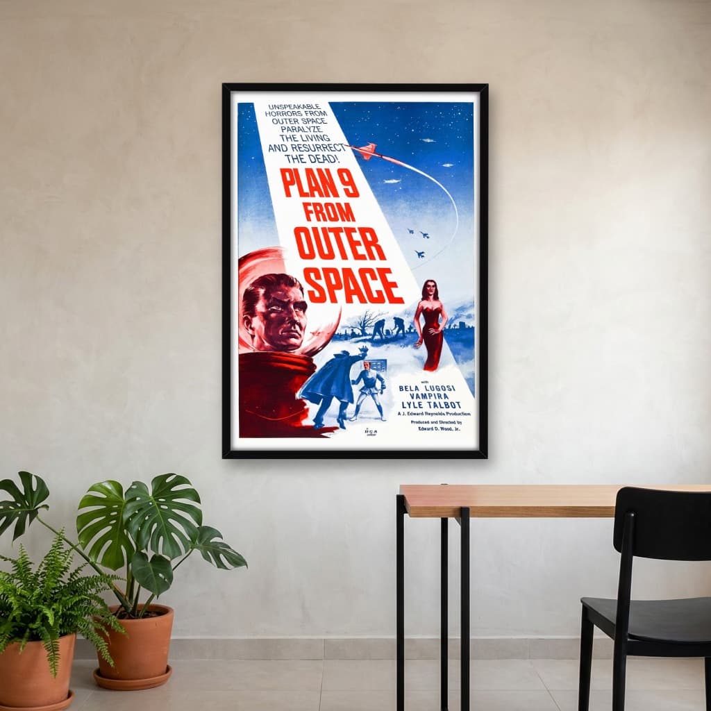 Quadro Decorativo Plano 9 do Espaço Sideral