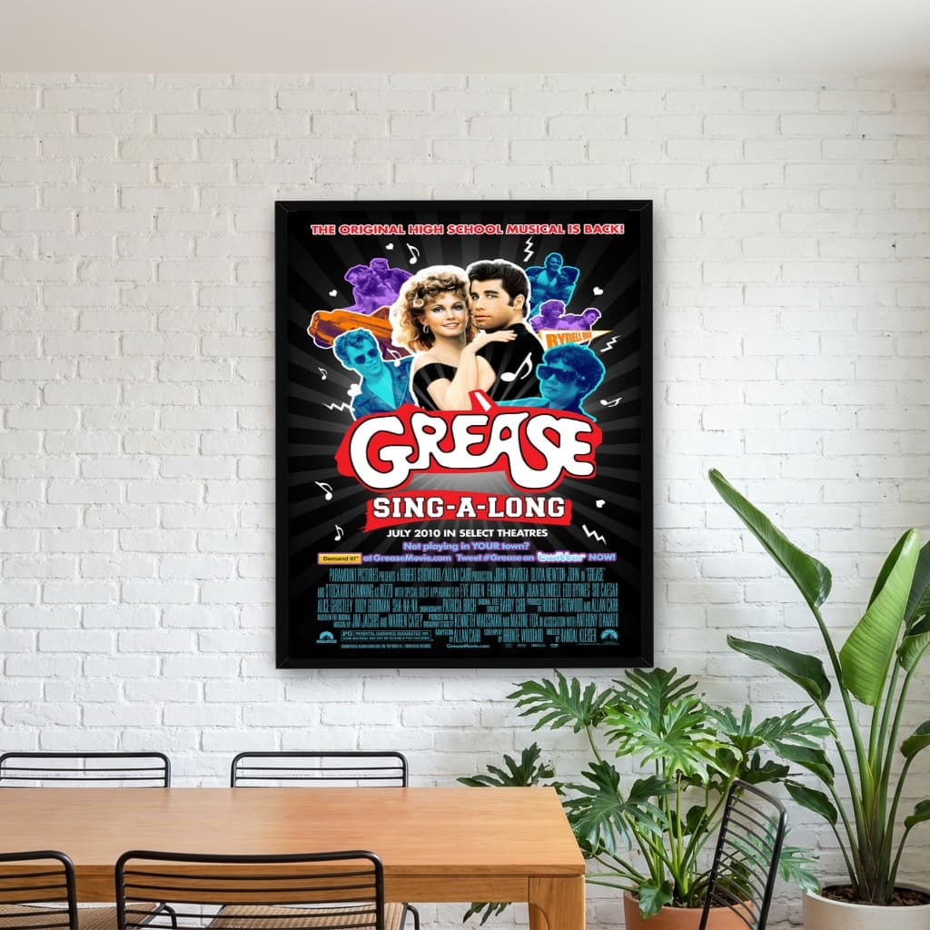 Quadro Decorativo Grease - Nos Tempos da Brilhantina