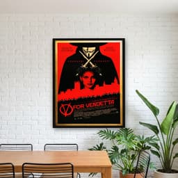 Quadro Decorativo V de Vingança - opção 4