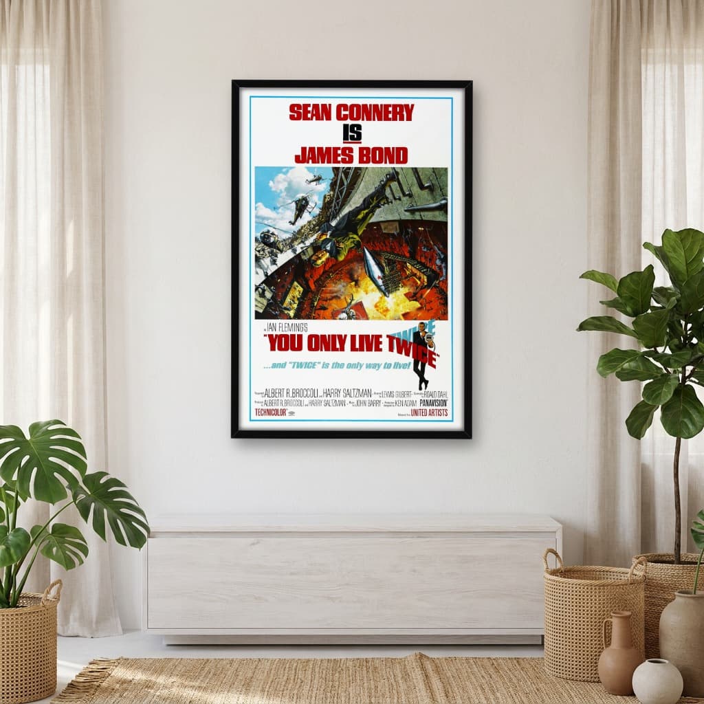 Quadro Decorativo Com 007 Só Se Vive Duas Vezes