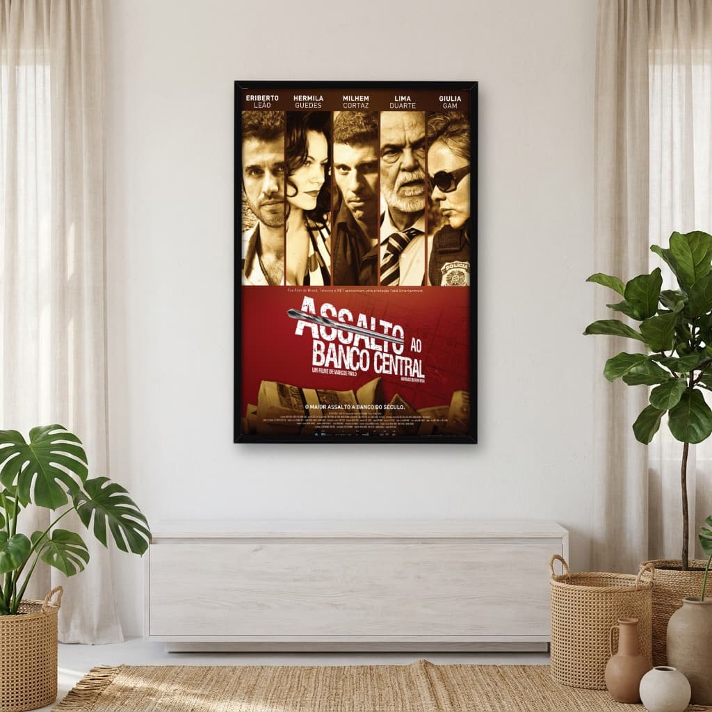 Quadro Decorativo Assalto ao Banco Central
