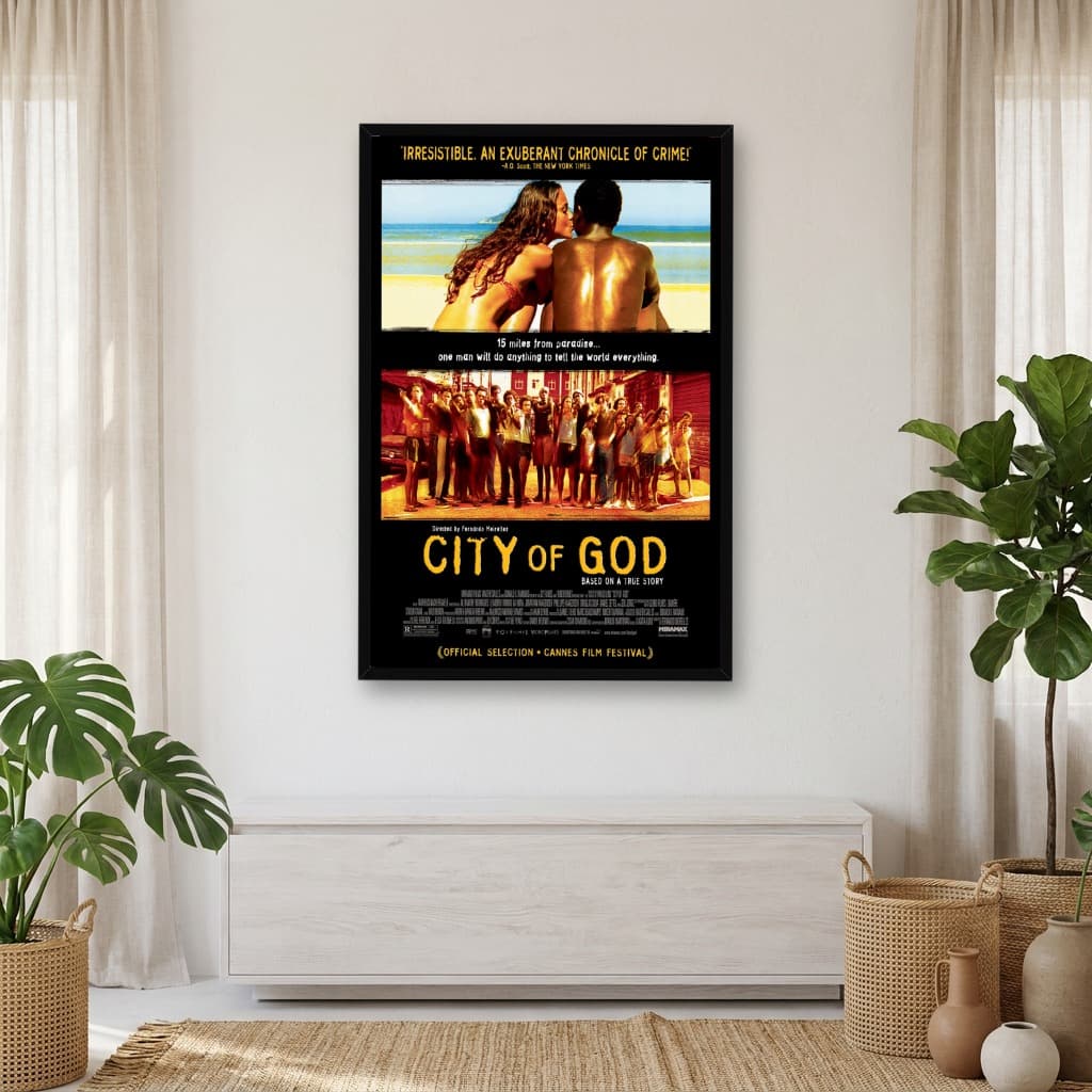 Quadro Decorativo Cidade De Deus - vs Inglês