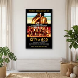 Quadro Decorativo Cidade De Deus - vs Inglês