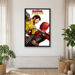 Quadro Decorativo Deadpool & Wolverine