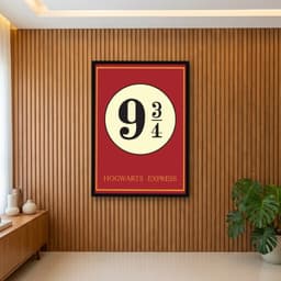 Quadro Decorativo Harry Potter Plataforma 9 3/4