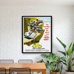 Quadro Decorativo Herbie: Um Fusca em Monte Carlo