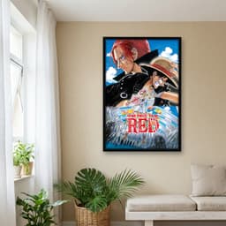 Quadro Decorativo One Piece Red - Filme