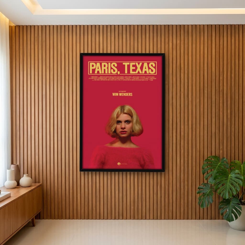Quadro Decorativo Paris, Texas - vs Vermelho