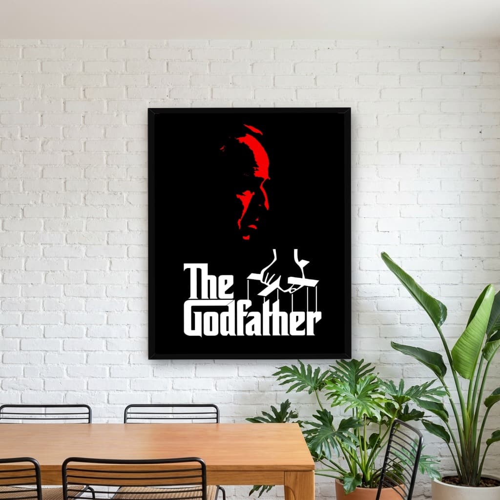 Quadro Decorativo O Poderoso Chefão - vs Vermelho