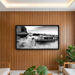 Quadro Decorativo Delorean - De Volta para o Futuro III