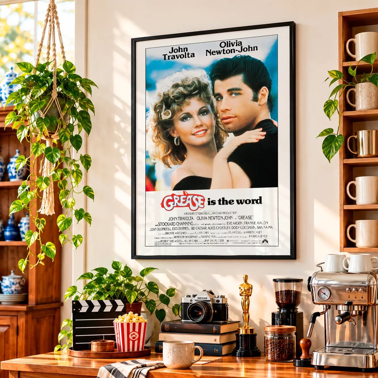 Quadro Decorativo Grease - Nos Tempos da Brilhantina - Clássico