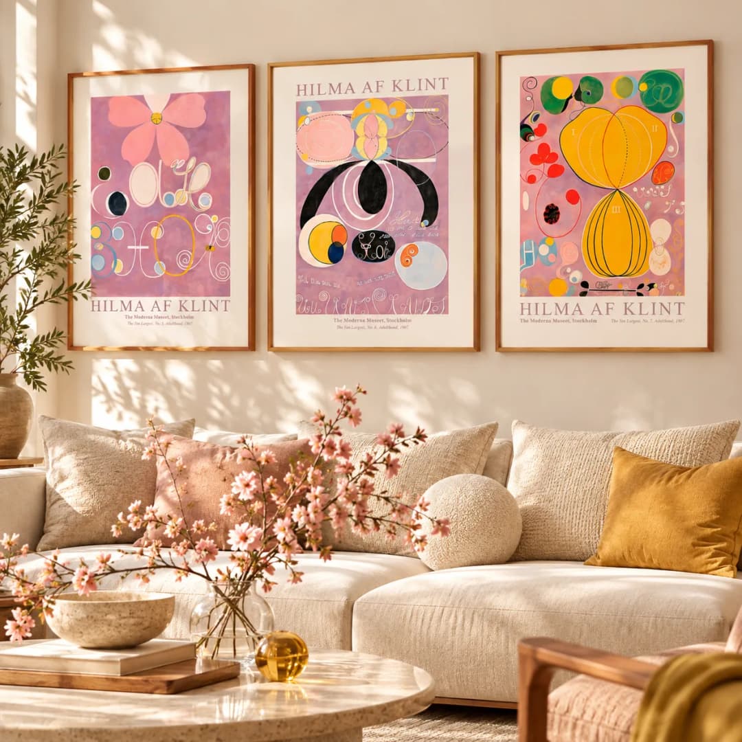 Kit Trio Quadros Decorativos Hilma af Klint – The Ten Largest