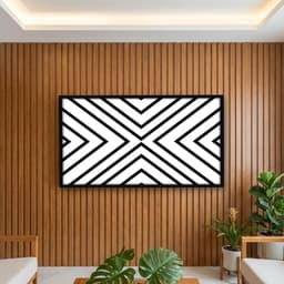 Quadro Decorativo Linhas Diagonais