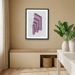Quadro Decorativo Twisted Sides - Ilusão de Ótica Geométrica