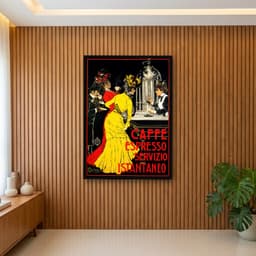Quadro Decorativo Cartaz Caffe Espresso 1900