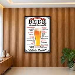Quadro Decorativo How To Order A Beer Around The World