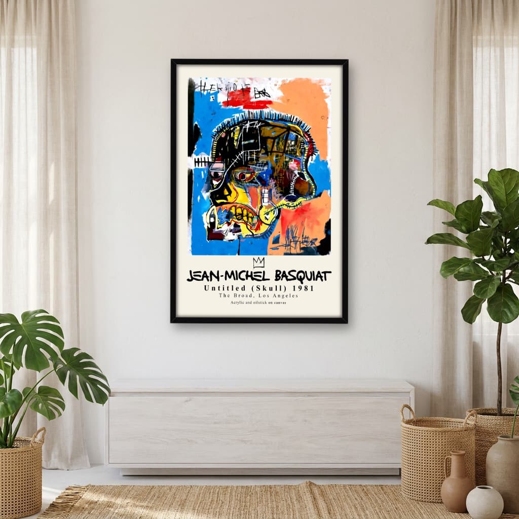 Quadro Decorativo Sem nome nro1 de Jean Michel Basquiat Arte Grafite