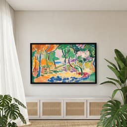 Quadro Decorativo Paisagem Colorida Obra do Artista Henri Matisse