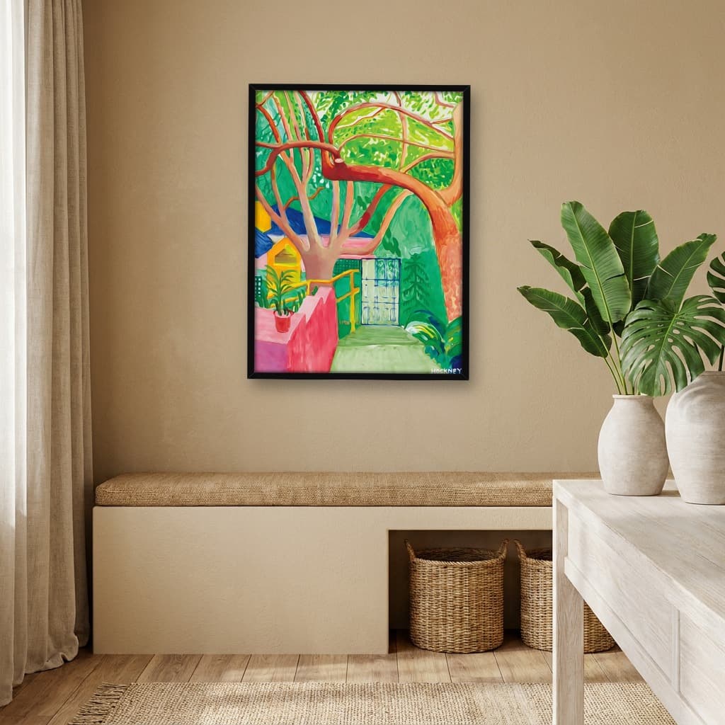 Quadro Decorativo O Portão Obra do Artista David Hockney