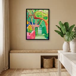 Quadro Decorativo O Portão Obra do Artista David Hockney