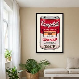 Quadro Decorativo Campbells Obra do Artista Andy Warhol