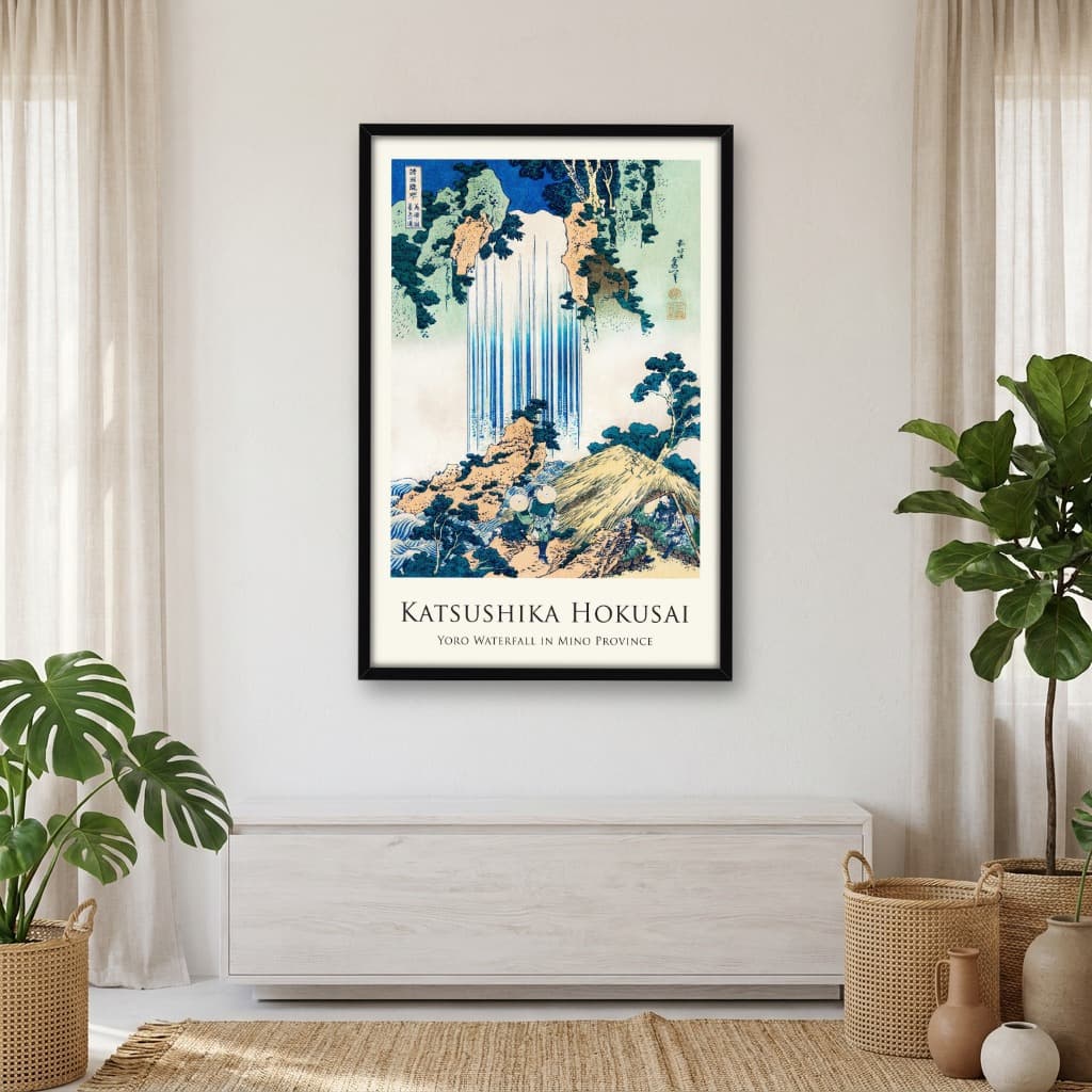 Quadro Decorativo Yoro Waterfall In Mino Province Katsushika Hokusai